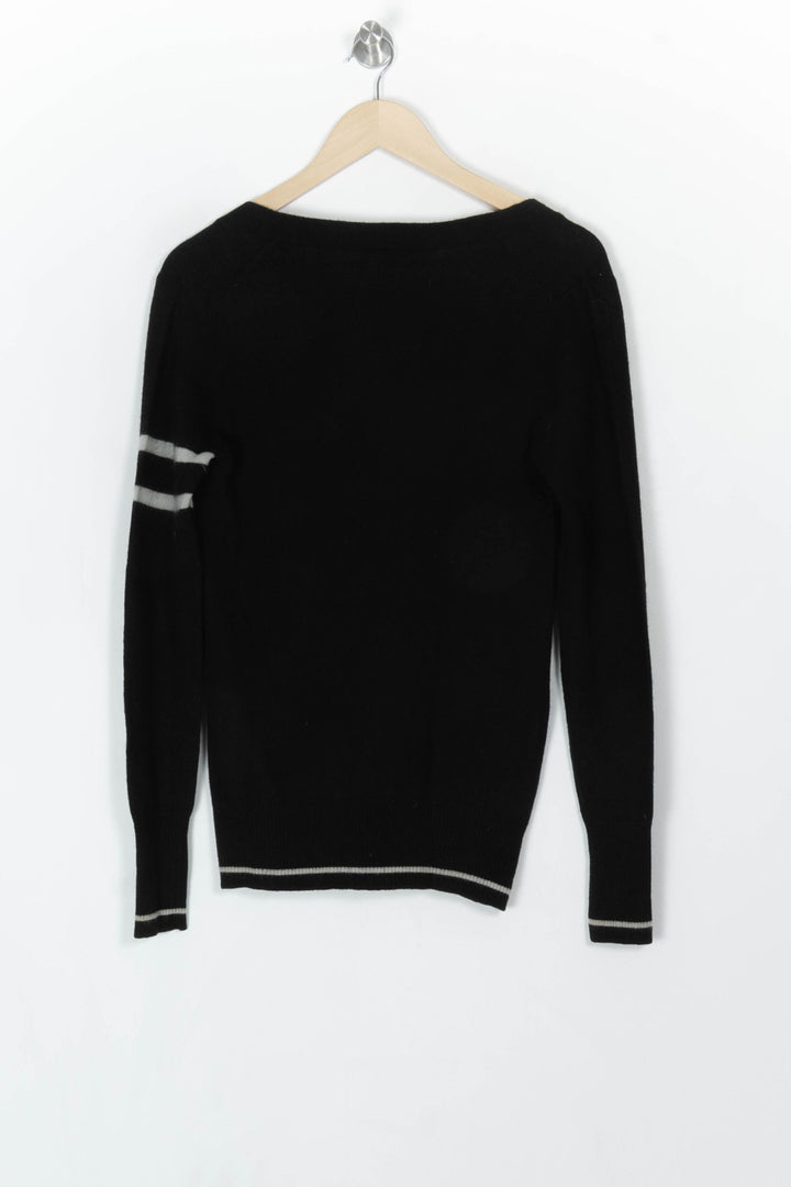 Cardigan Noir et Blanc - Taille M/38 de la marque Sandro | PARAD120190 - Vendu par Paradigme - Image 5
