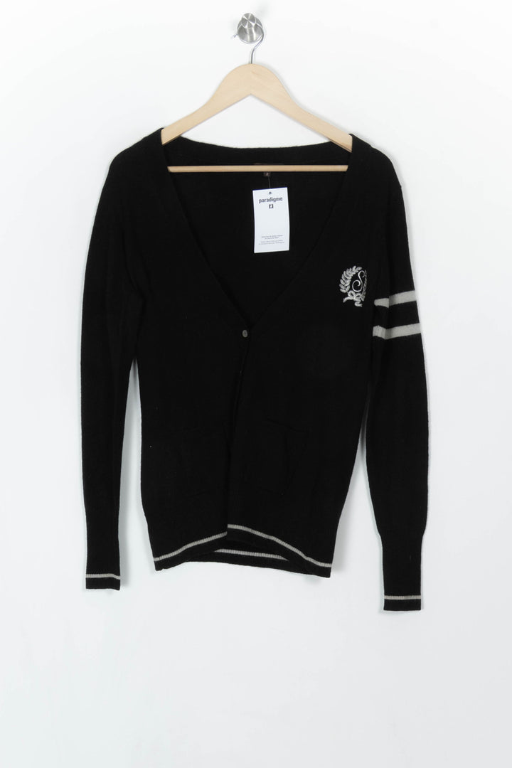 Cardigan Noir et Blanc - Taille M/38 de la marque Sandro | PARAD120190 - Vendu par Paradigme - Image 2
