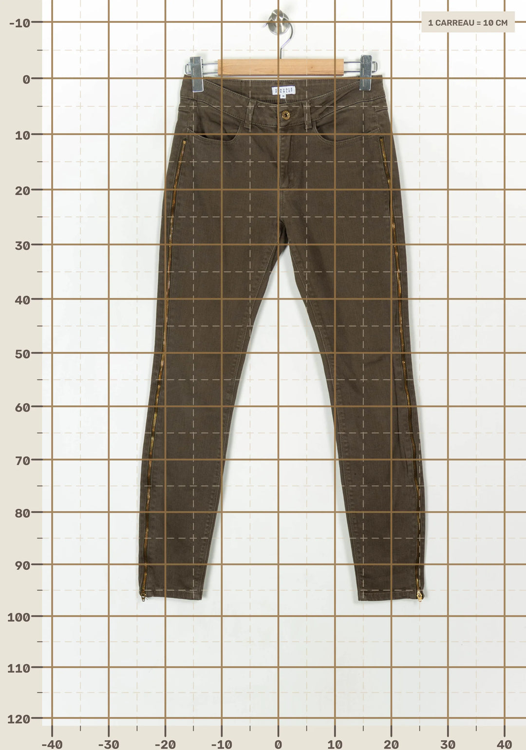 Jean Vert - Taille M/38 de la marque Claudie Pierlot | PARAD120191 - Vendu par Paradigme - Image 4