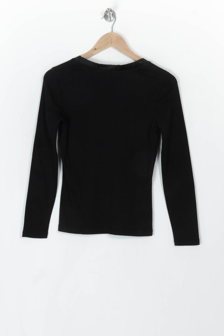 Pull Noir - Taille XS/34 de la marque Caroll | PARAD120192 - Vendu par Paradigme - Image 5