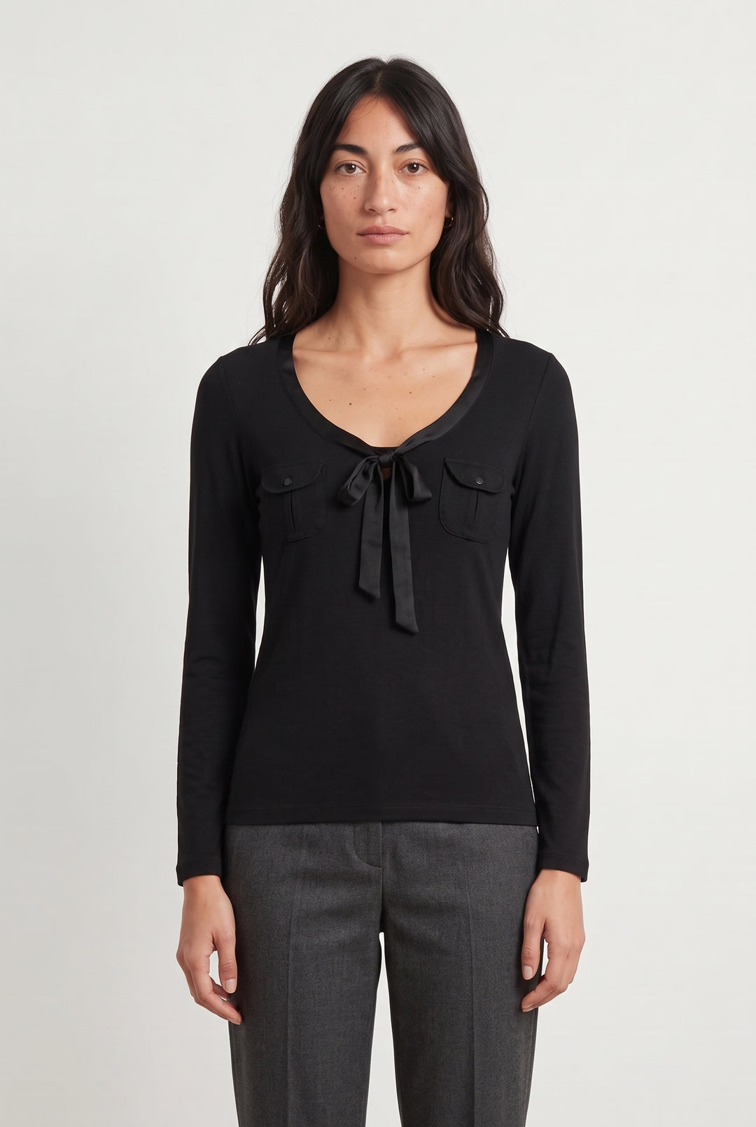 Pull Noir - Taille XS/34 de la marque Caroll | PARAD120192 - Vendu par Paradigme - Image 1