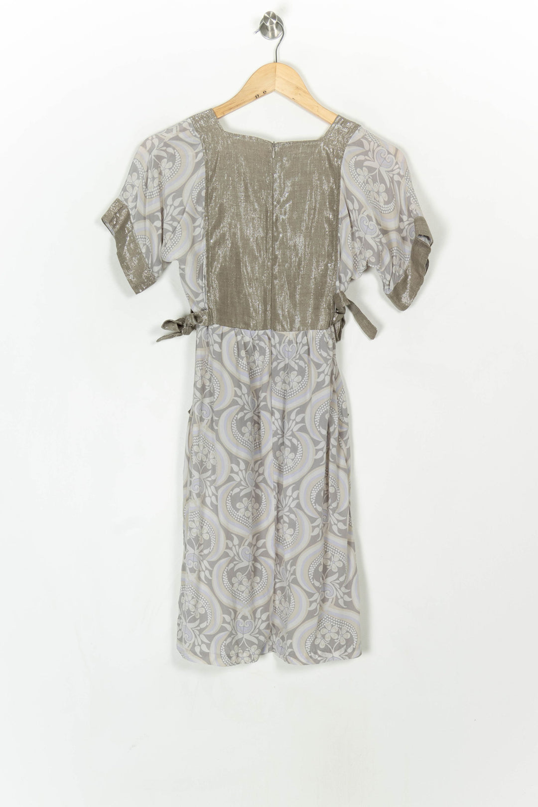Robe Midi Beige et Grise - Taille S/36 de la marque Mes Demoiselles Paris | PARAD120194 - Vendu par Paradigme - Image 5