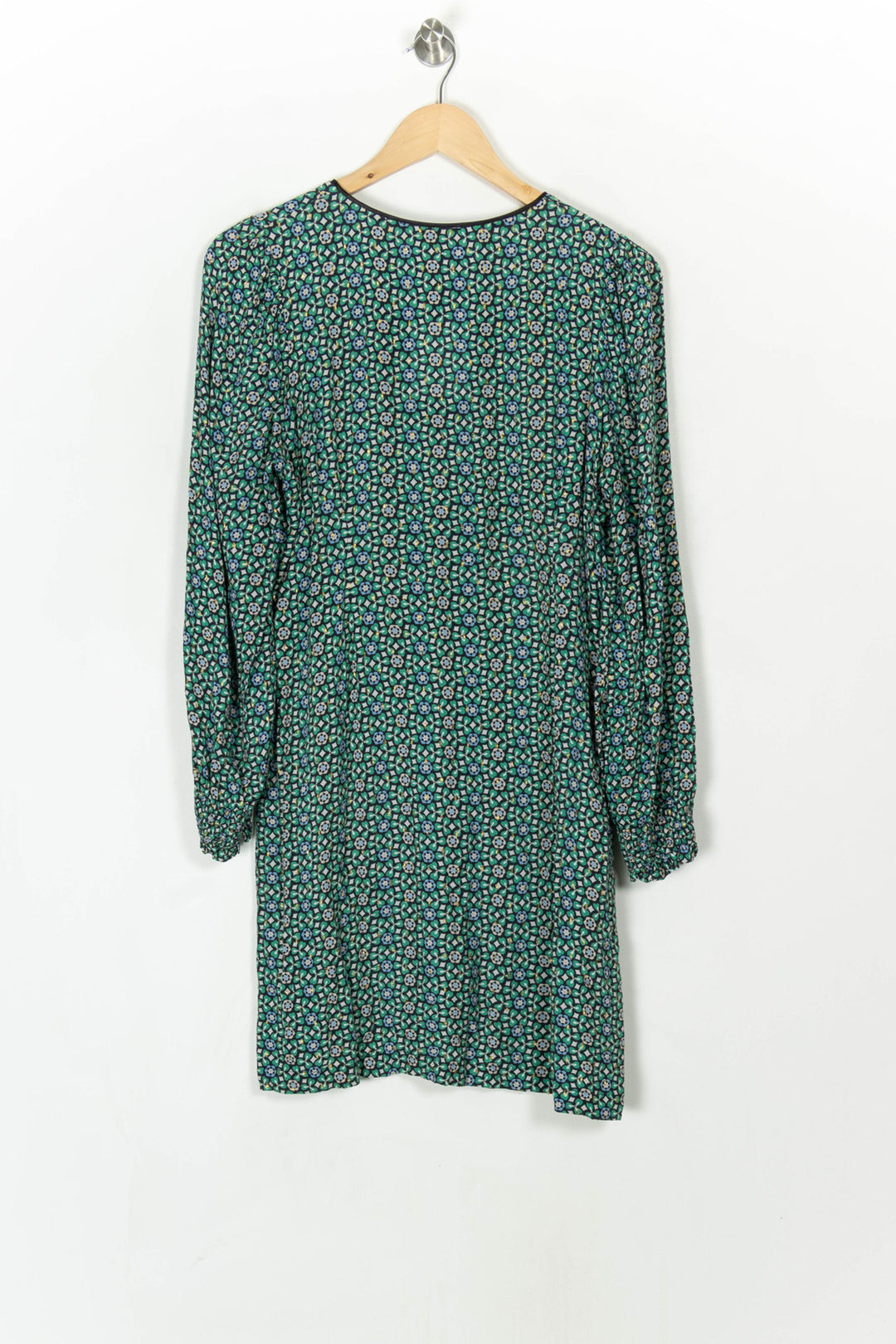 Robe Verte à Motifs - Taille L/40 de la marque La Fée Maraboutée | PARAD120196 - Vendu par Paradigme - Image 5