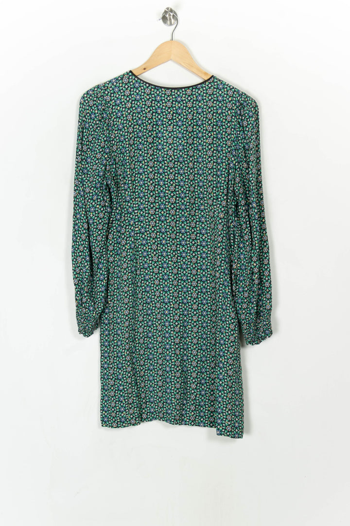 Robe Verte à Motifs - Taille L/40 de la marque La Fée Maraboutée | PARAD120196 - Vendu par Paradigme - Image 5