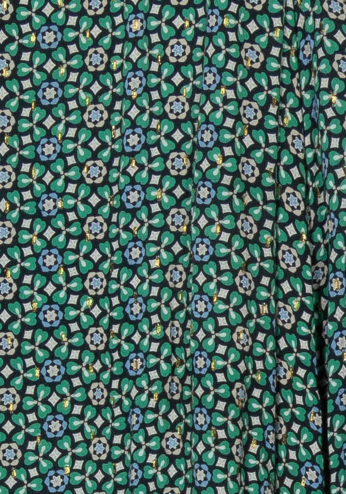 Robe Verte à Motifs - Taille L/40 de la marque La Fée Maraboutée | PARAD120196 - Vendu par Paradigme - Image 3