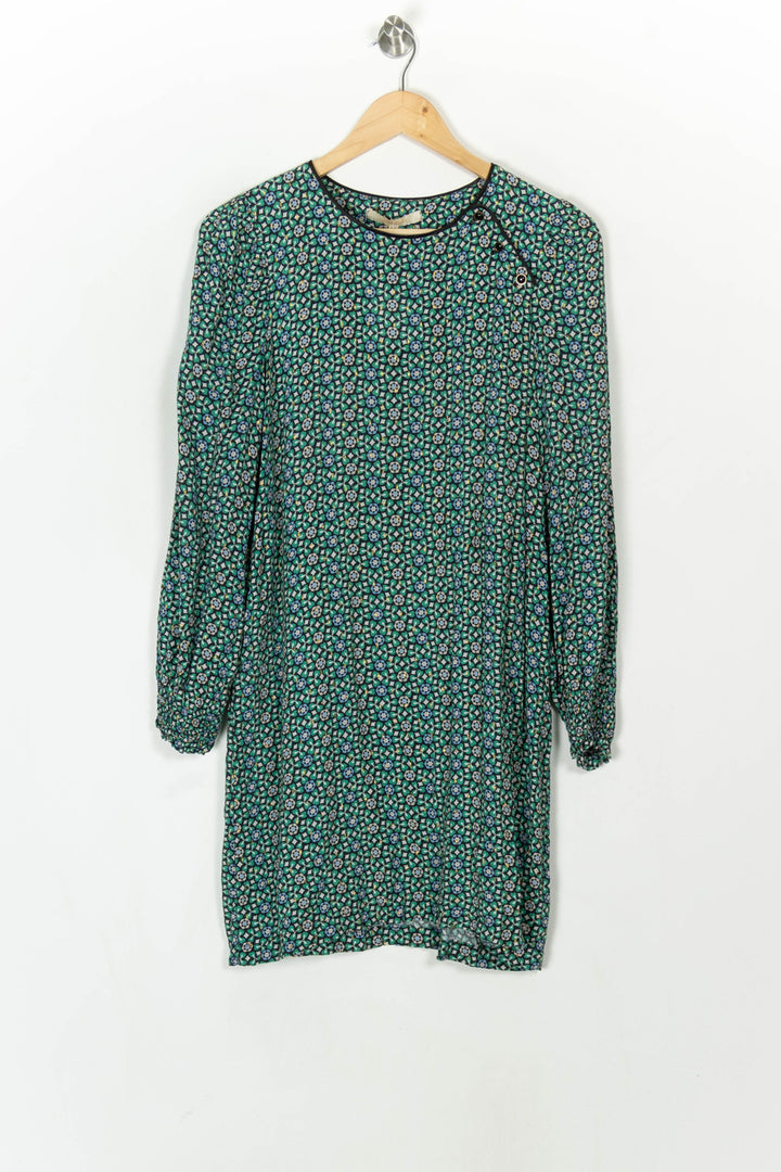Robe Verte à Motifs - Taille L/40 de la marque La Fée Maraboutée | PARAD120196 - Vendu par Paradigme - Image 2