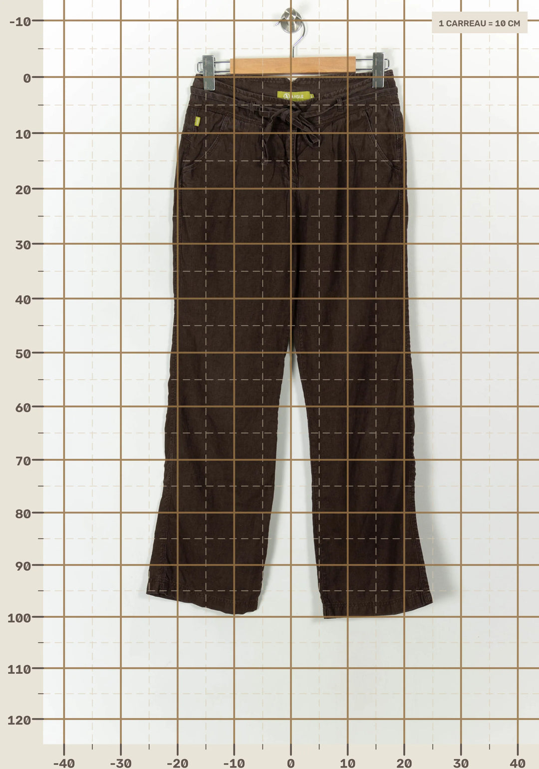 Pantalon Marron - Taille L/40 de la marque Aigle | PARAD120197 - Vendu par Paradigme - Image 4