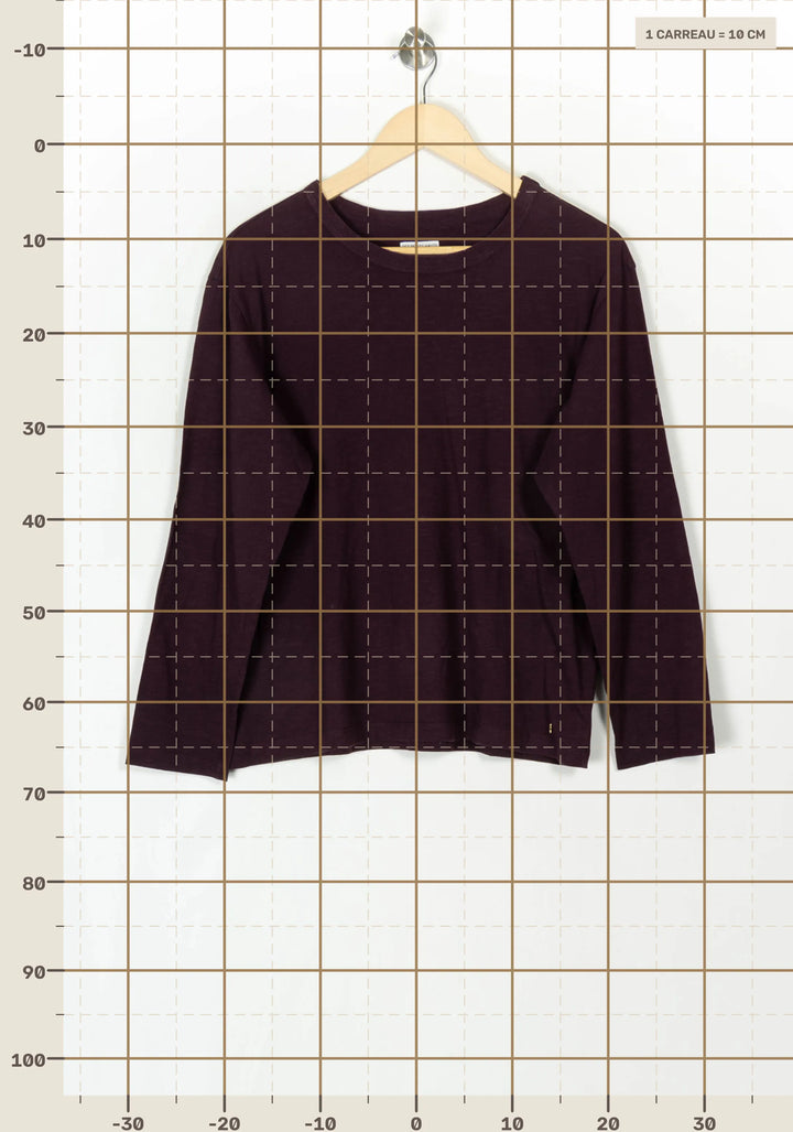 Tee-shirt Manches Longues Violet - Taille M/38 de la marque Des petits hauts | PARAD120199 - Vendu par Paradigme - Image 4