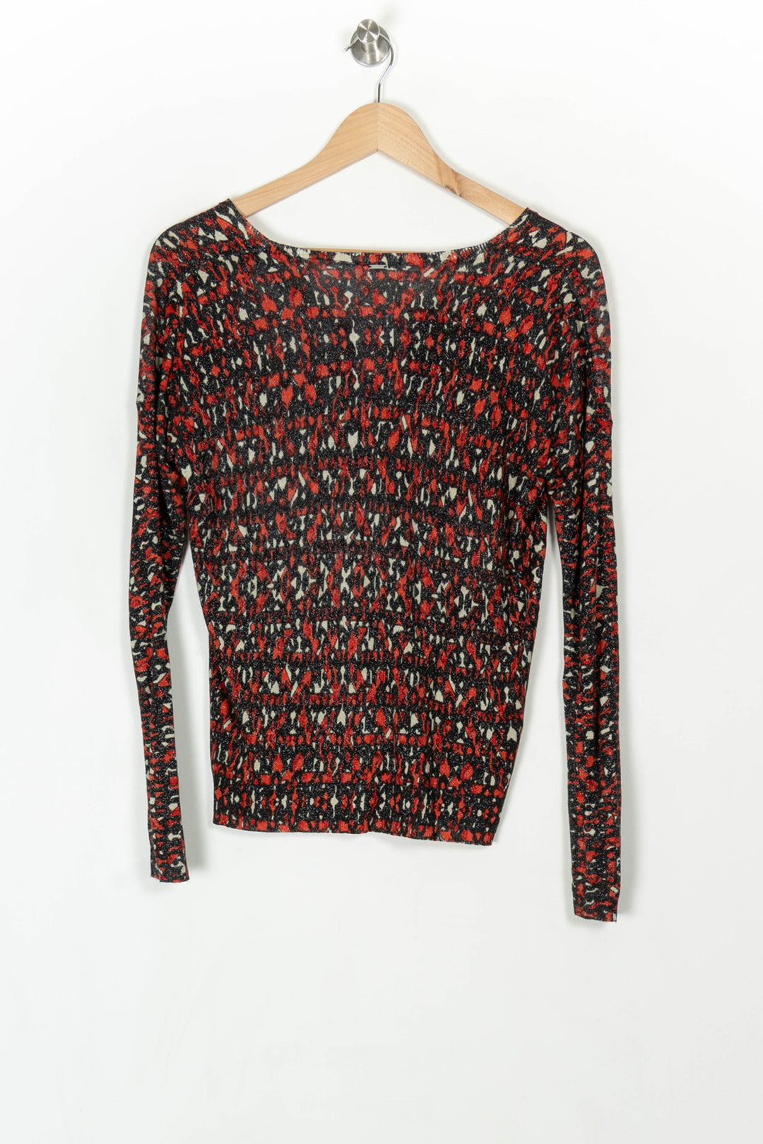 Pull Rouge et Noir - Taille M/38 de la marque IKKS | PARAD120200 - Vendu par Paradigme - Image 5