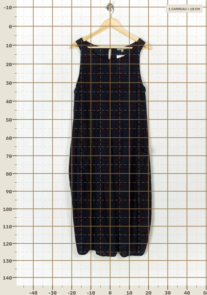Robe Longue Bleue et Rouge - Taille M/38 de la marque Humility | PARAD120202 - Vendu par Paradigme - Image 4