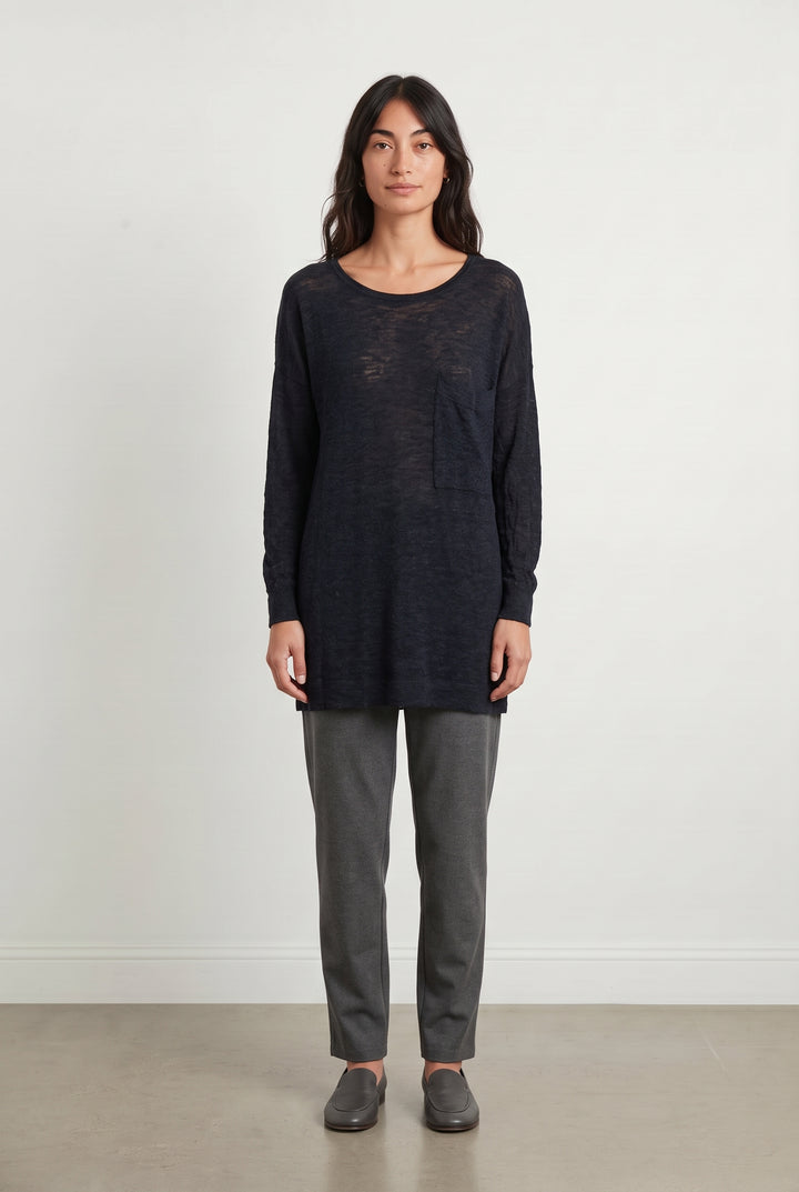 Robe Pull Bleue - Taille M/38 de la marque American Vintage | PARAD120204 - Vendu par Paradigme - Image 1