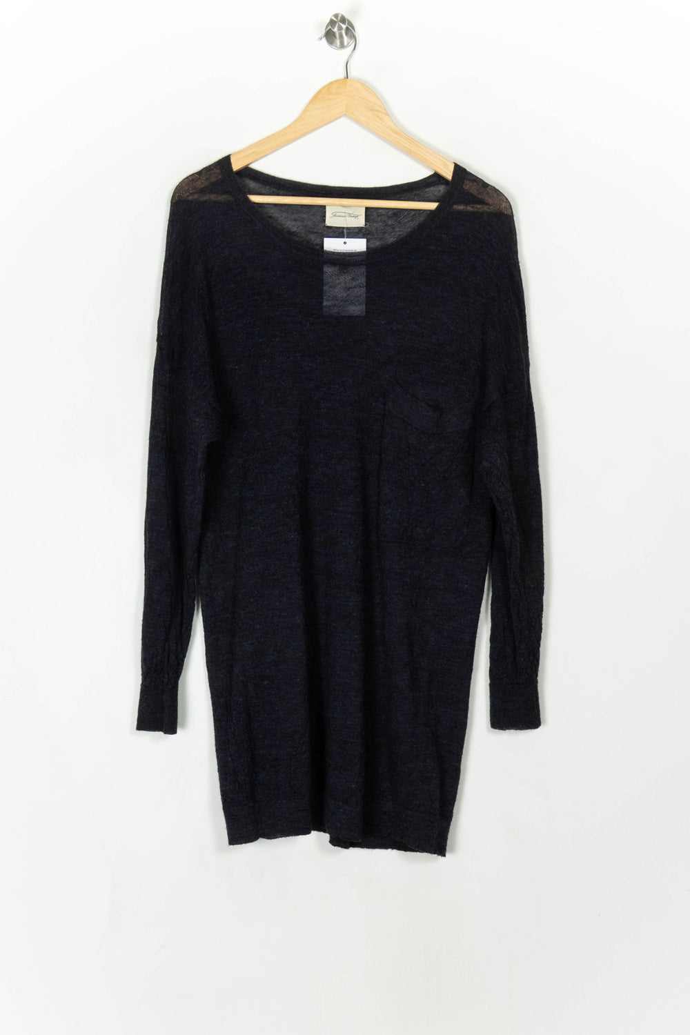 Robe Pull Bleue - Taille M/38 de la marque American Vintage | PARAD120204 - Vendu par Paradigme - Image 2