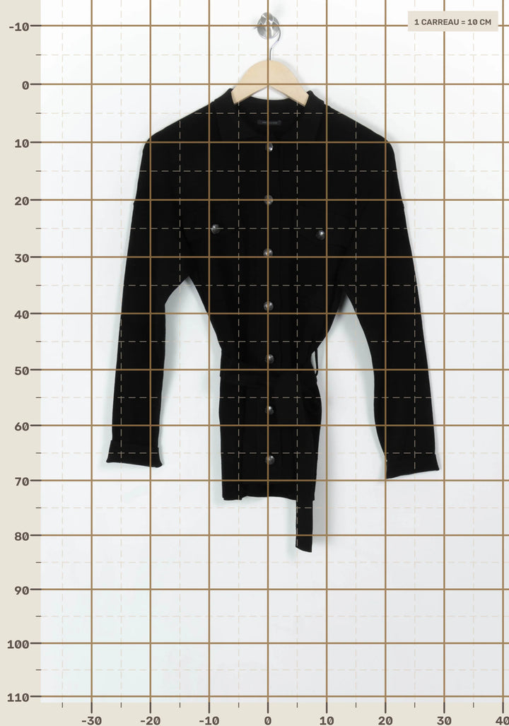 Gilet Noir - Taille XS/34 de la marque IKKS | PARAD120205 - Vendu par Paradigme - Image 4