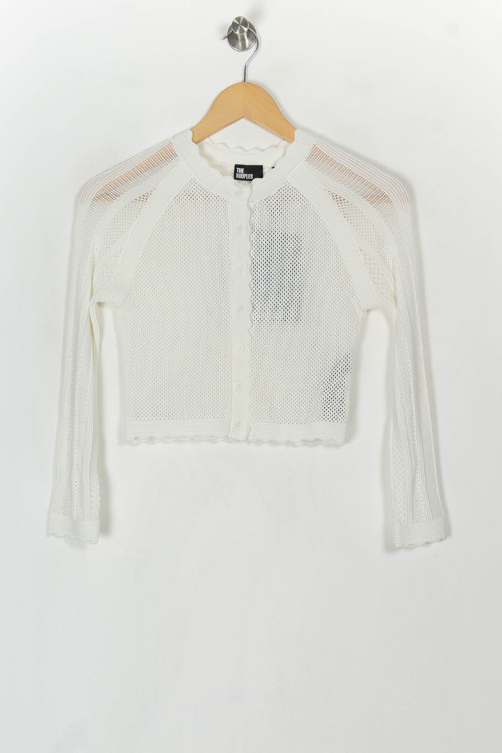 Cardigan Blanc - Taille XS/34 de la marque The Kooples | PARAD120209 - Vendu par Paradigme - Image 2