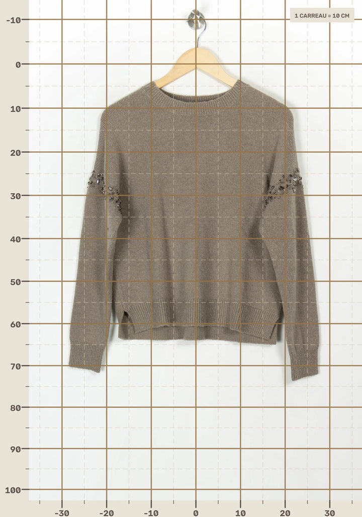 Pull Gris - Taille XS/34 de la marque IKKS | PARAD120210 - Vendu par Paradigme - Image 4