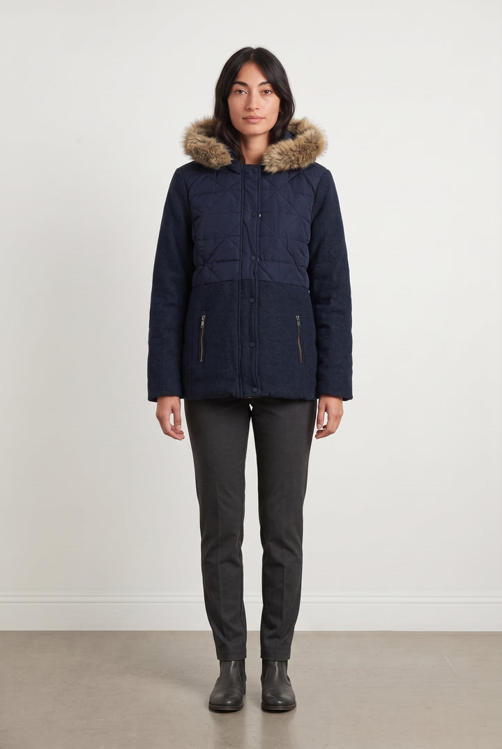 Manteau Bleu - Taille M/38 de la marque Caroll | PARAD120215 - Vendu par Paradigme - Image 1