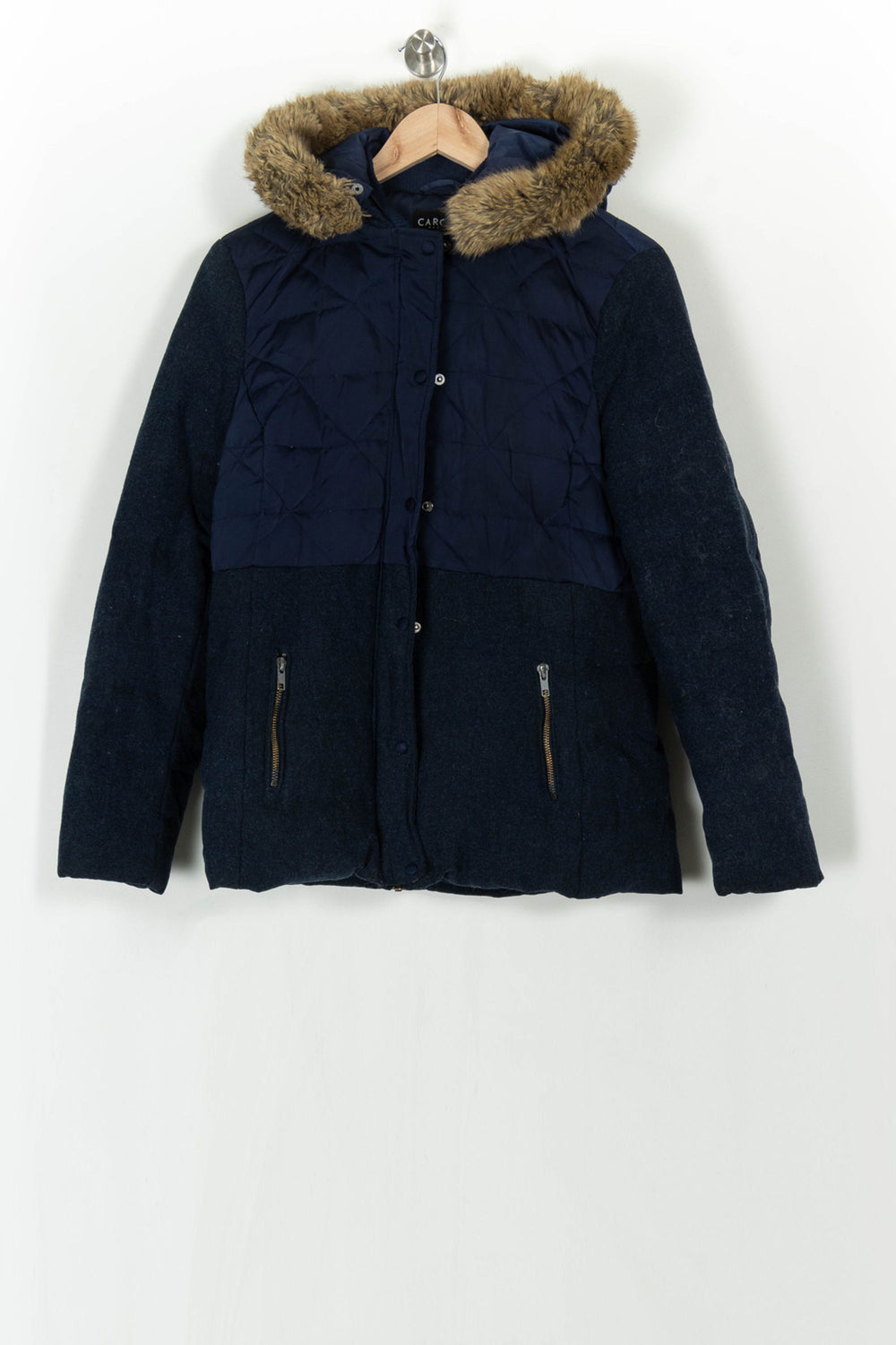 Manteau Bleu - Taille M/38 de la marque Caroll | PARAD120215 - Vendu par Paradigme - Image 2