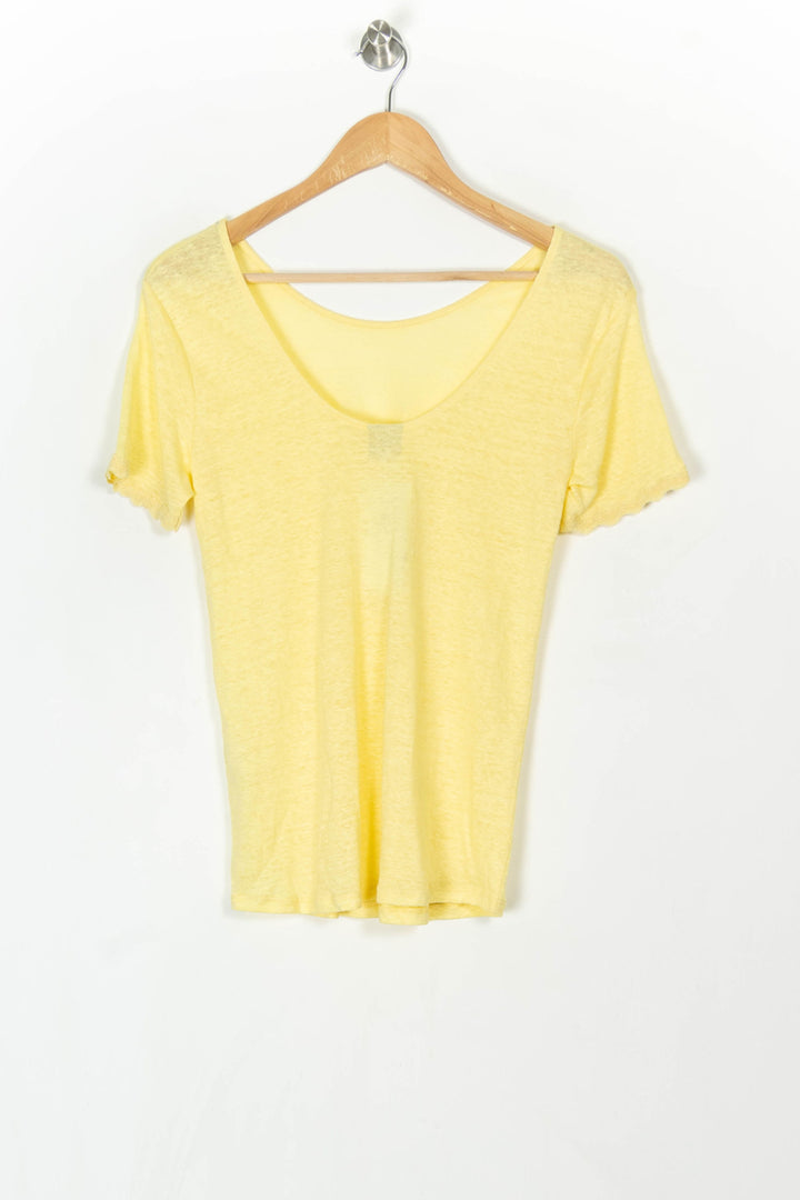 Tee-shirt Jaune - Taille XS/34 de la marque Karl Marc John | PARAD120217 - Vendu par Paradigme - Image 5