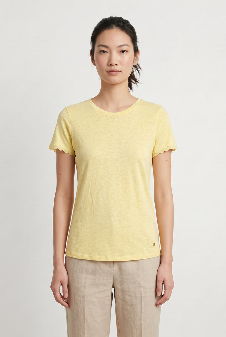 Tee-shirt Jaune - Taille XS/34 de la marque Karl Marc John | PARAD120217 - Vendu par Paradigme - Image 1
