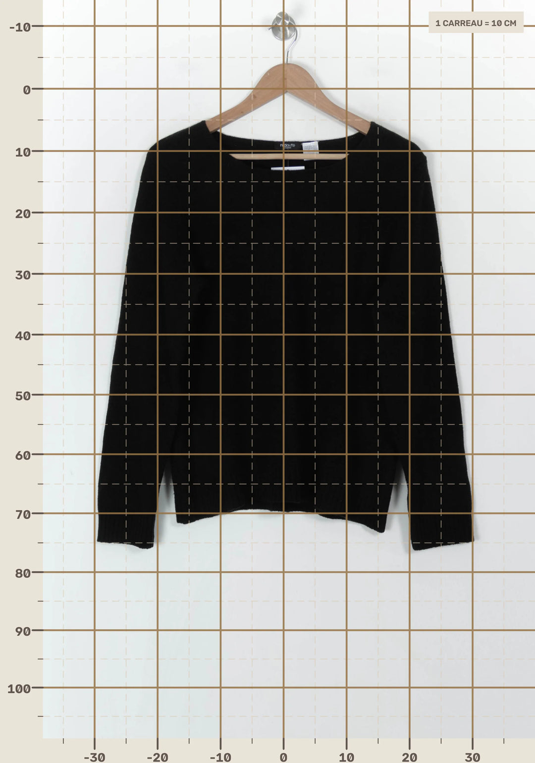 Pull Noir - Taille XXXL/46 de la marque La Redoute Collections | PARAD120218 - Vendu par Paradigme - Image 4
