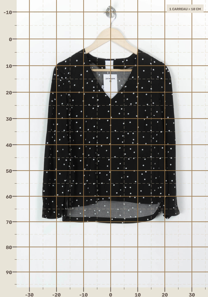 Blouse Noire et Blanche - Taille S/36 de la marque Karl Marc John | PARAD120219 - Vendu par Paradigme - Image 4