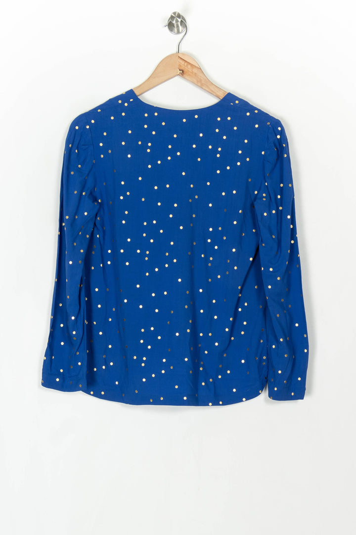 Blouse Bleue et Dorée - Taille XS/34 de la marque Karl Marc John | PARAD120223 - Vendu par Paradigme - Image 5