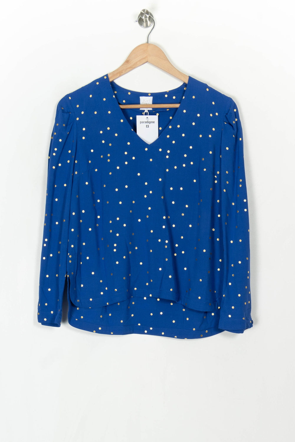 Blouse Bleue et Dorée - Taille XS/34 de la marque Karl Marc John | PARAD120223 - Vendu par Paradigme - Image 2