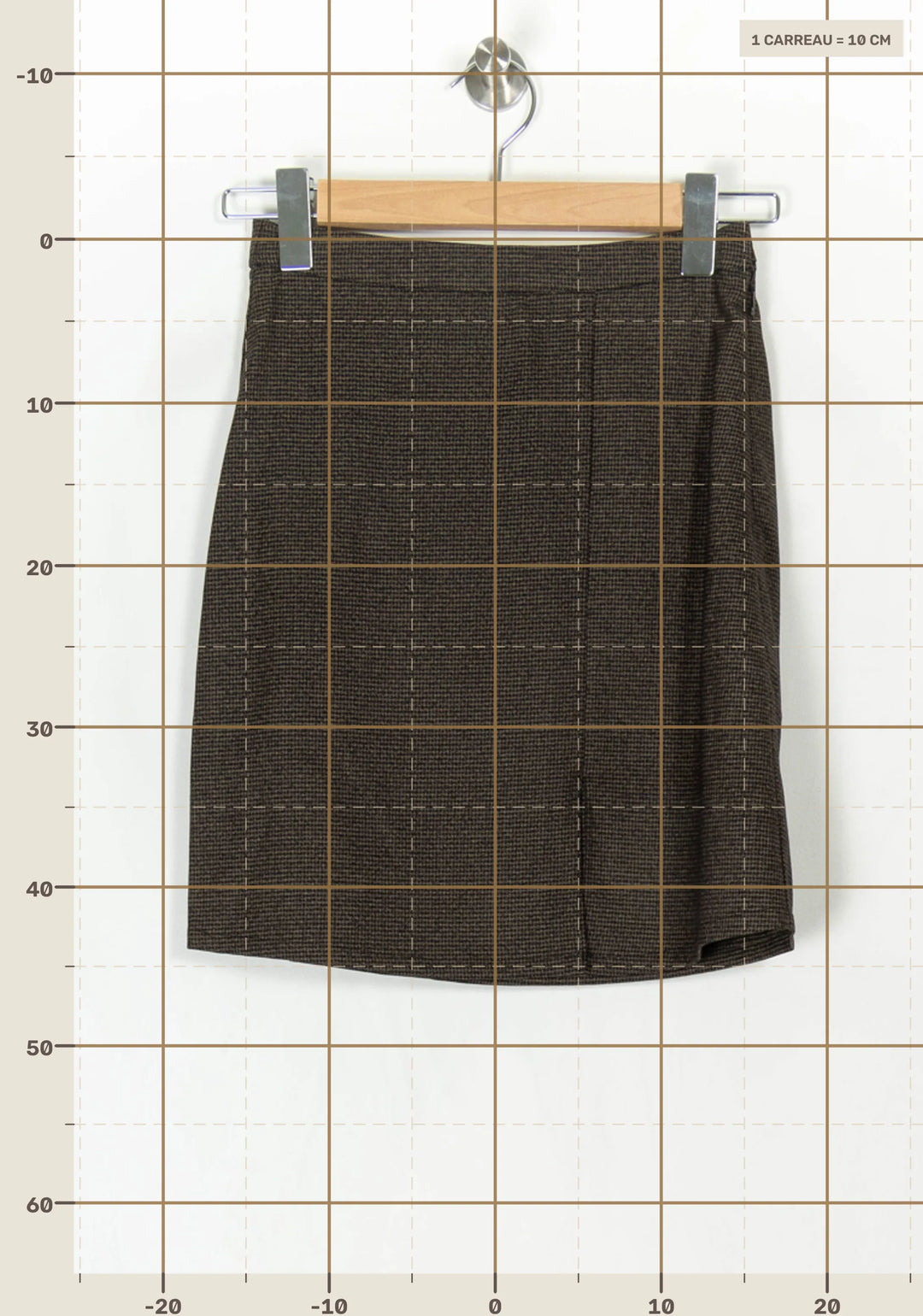 Jupe Courte Marron - Taille XS/34 de la marque Karl Marc John | PARAD120228 - Vendu par Paradigme - Image 4