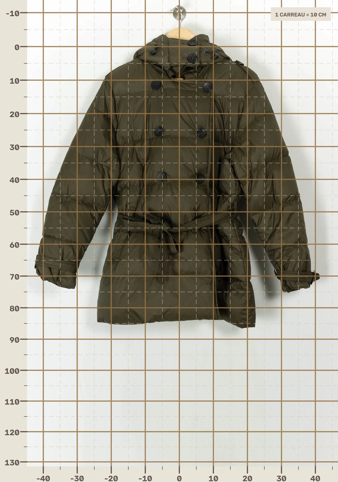 Doudoune Verte - Taille XL/42 de la marque Caroll | PARAD120229 - Vendu par Paradigme - Image 4