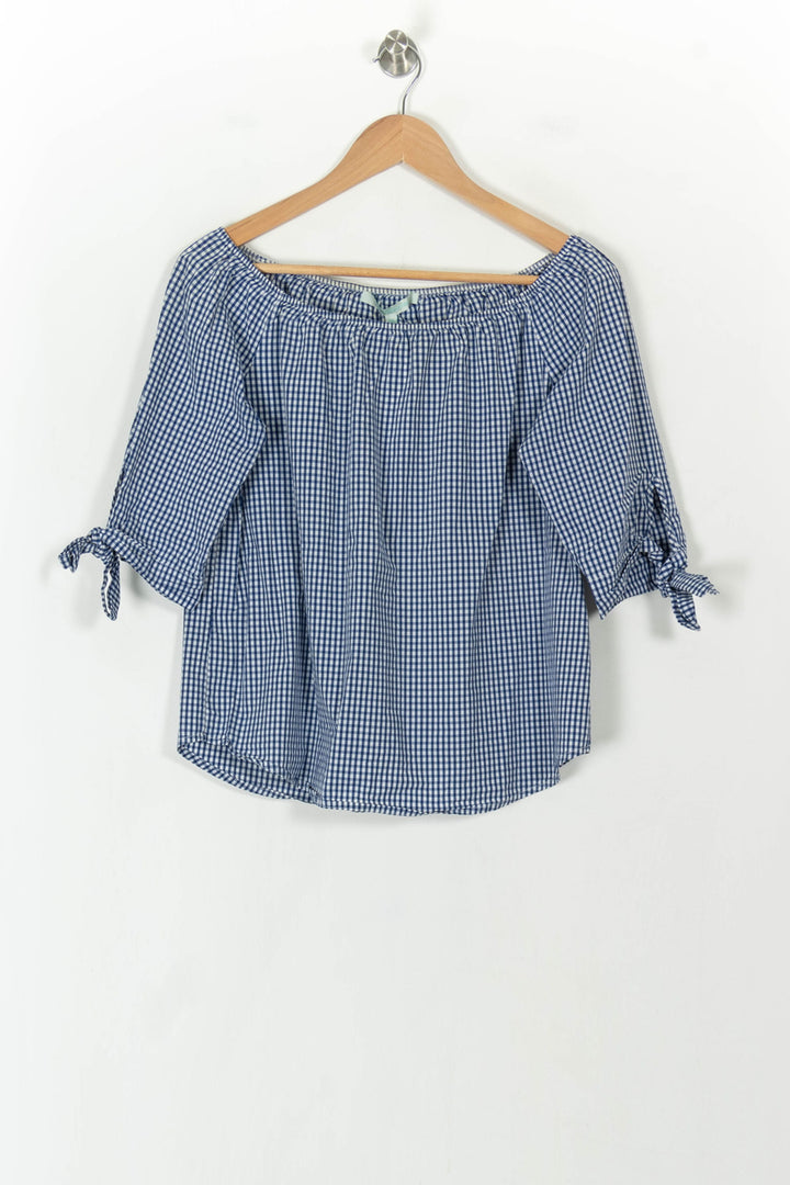 Blouse Bleue et Blanche - Taille M/38 de la marque La Fée Maraboutée | PARAD120230 - Vendu par Paradigme - Image 2