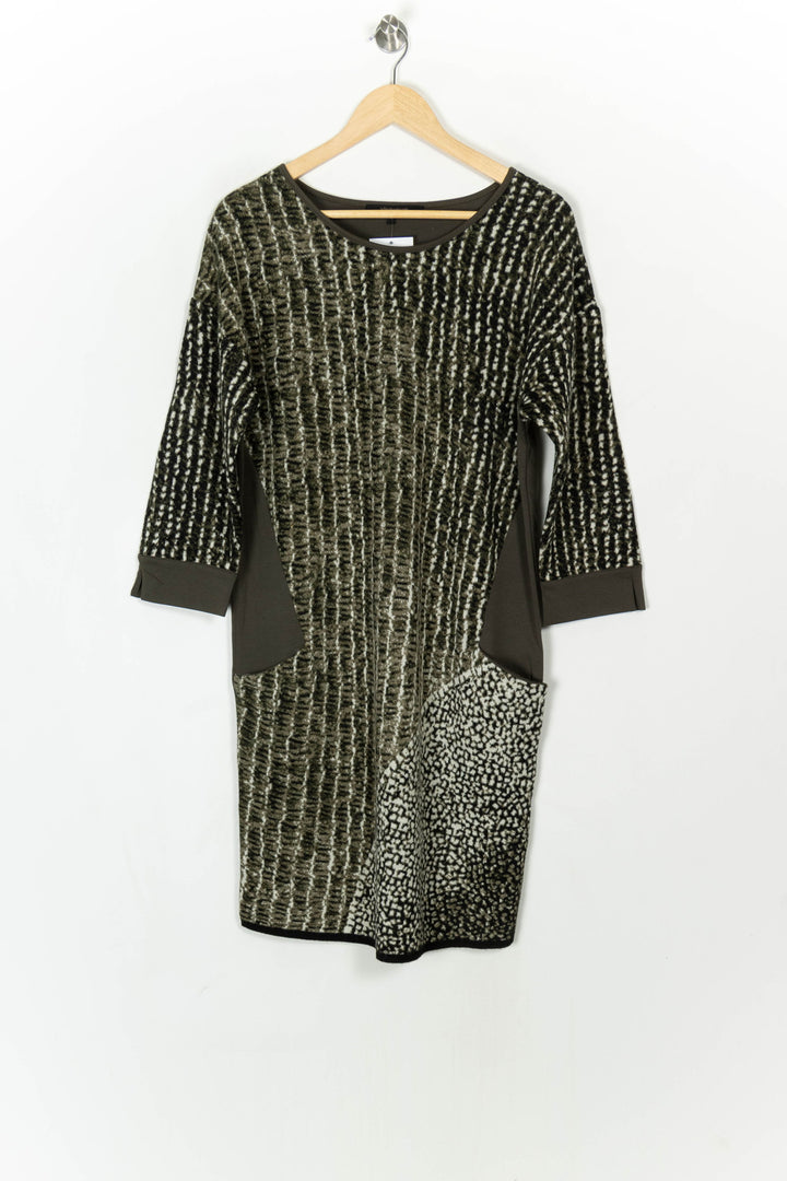 Robe Verte et Noire - Taille M/38 de la marque La Fée Maraboutée | PARAD120235 - Vendu par Paradigme - Image 2