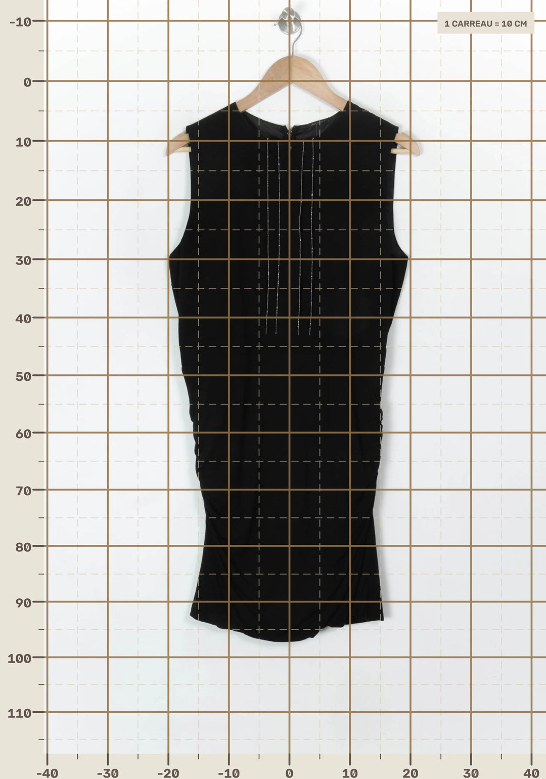 Robe Sans Manches Noire - Taille XL/42 de la marque IKKS | PARAD120236 - Vendu par Paradigme - Image 4
