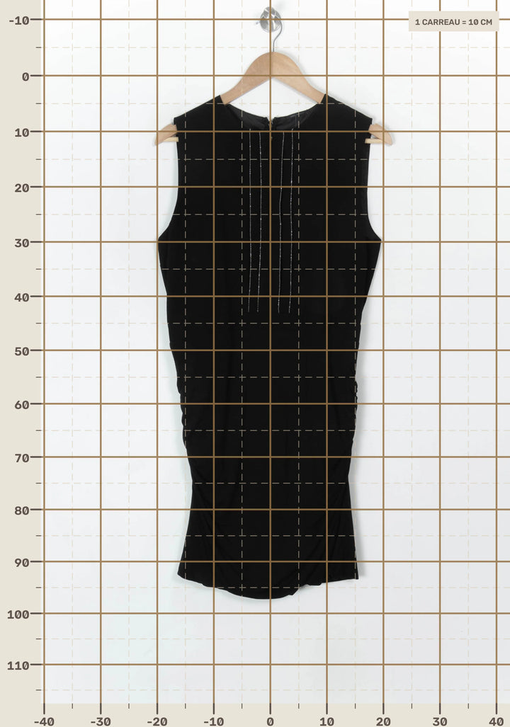 Robe Sans Manches Noire - Taille XL/42 de la marque IKKS | PARAD120236 - Vendu par Paradigme - Image 4