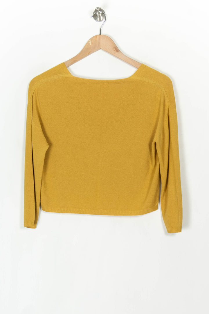 Cardigan Jaune - Taille XS/34 de la marque La Fée Maraboutée | PARAD120241 - Vendu par Paradigme - Image 5