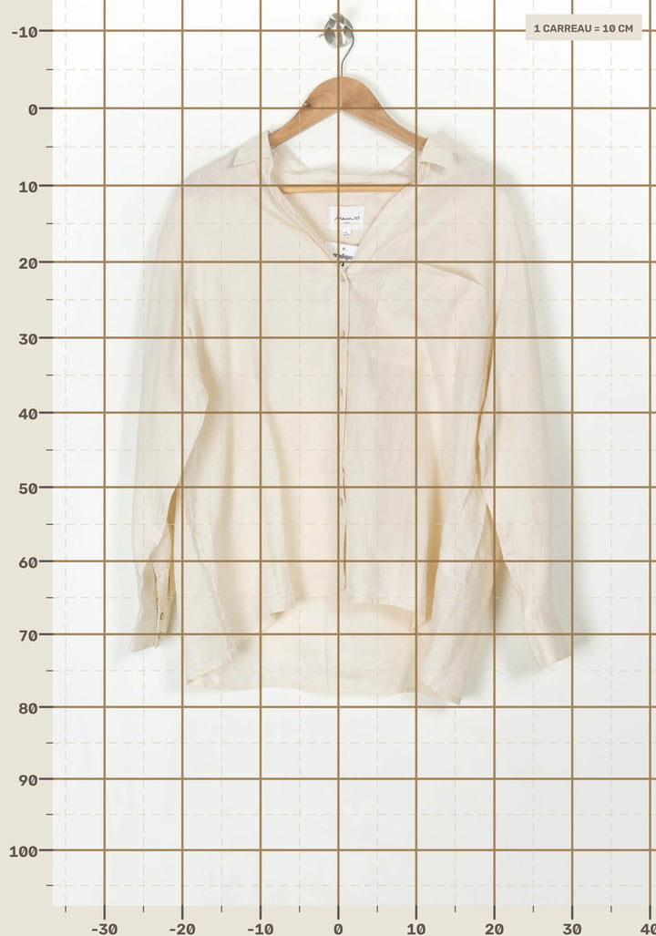 Chemise Beige - Taille XL/42 de la marque Maison 123 | PARAD120242 - Vendu par Paradigme - Image 4