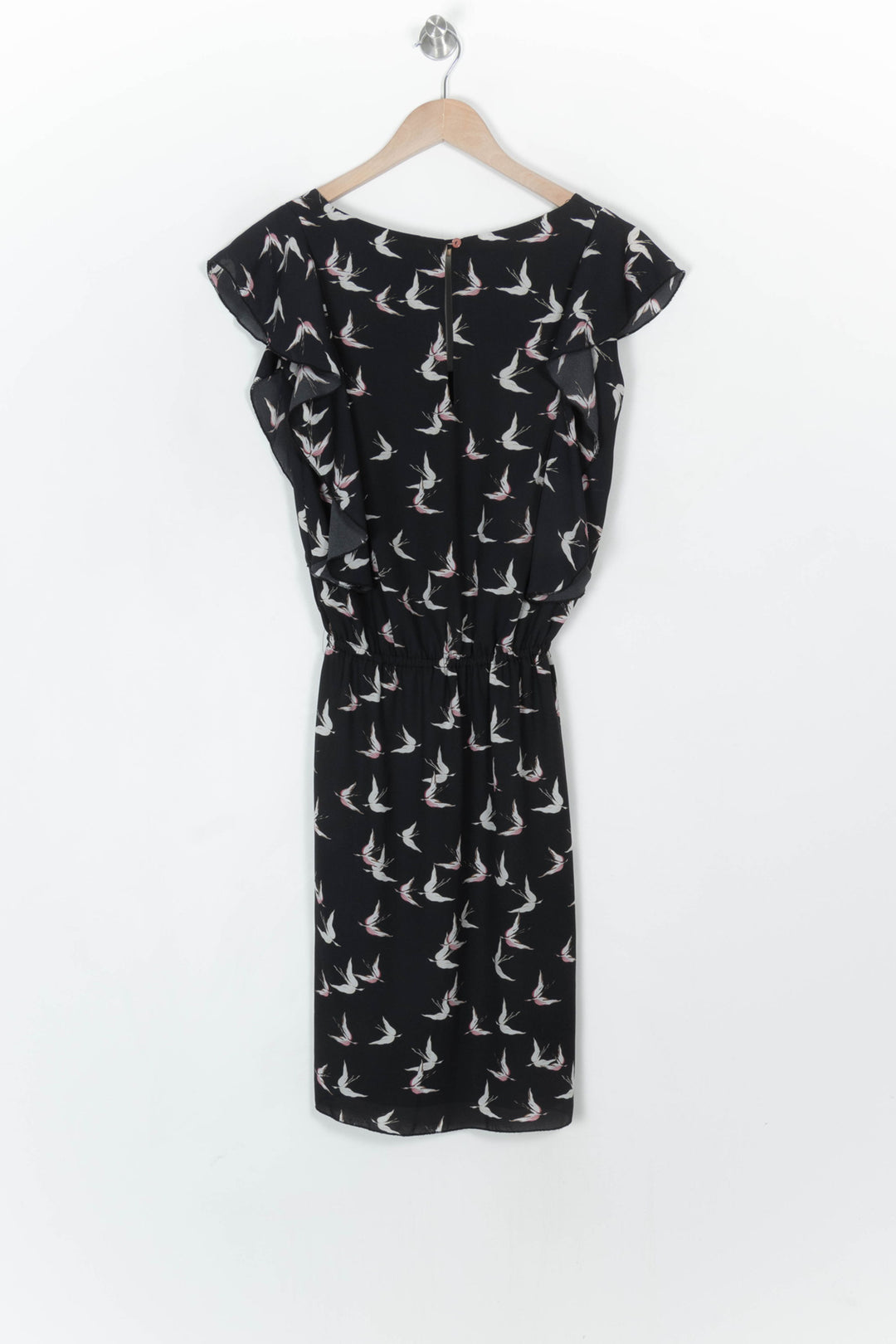 Robe Noire imprimée - Taille S/36 de la marque La Fée Maraboutée | PARAD120250 - Vendu par Paradigme - Image 5