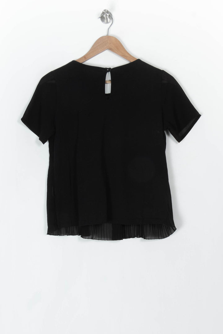 Blouse Noire - Taille S/36 de la marque La Fée Maraboutée | PARAD120253 - Vendu par Paradigme - Image 5