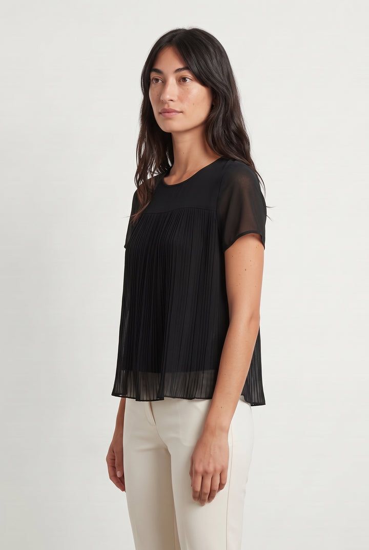 Blouse Noire - Taille S/36 de la marque La Fée Maraboutée | PARAD120253 - Vendu par Paradigme - Image 1