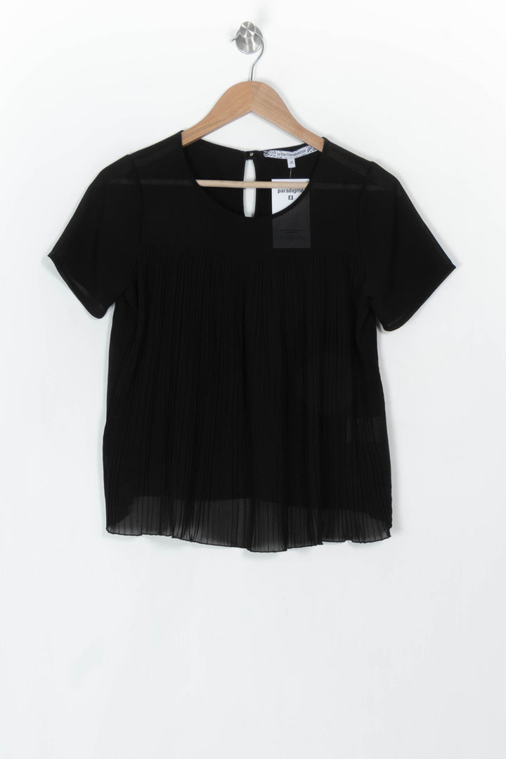 Blouse Noire - Taille S/36 de la marque La Fée Maraboutée | PARAD120253 - Vendu par Paradigme - Image 2