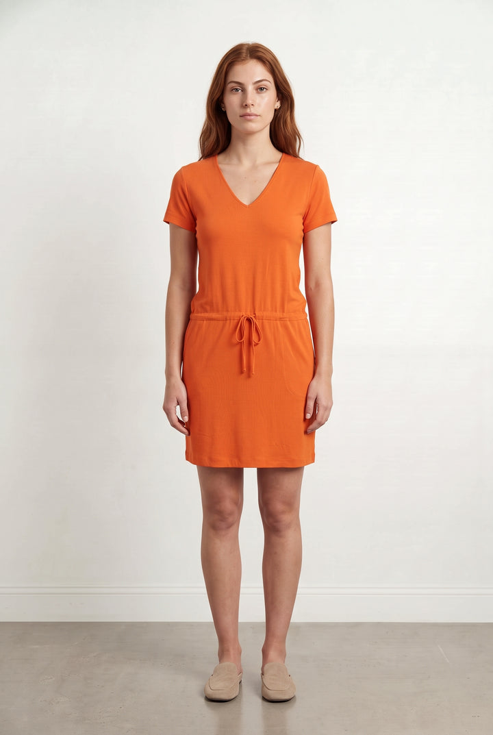 Robe Orange - Taille S/36 de la marque La Fée Maraboutée | PARAD120255 - Vendu par Paradigme - Image 1