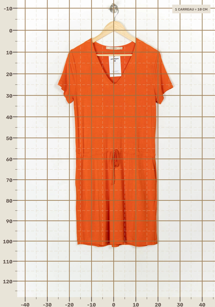 Robe Orange - Taille S/36 de la marque La Fée Maraboutée | PARAD120255 - Vendu par Paradigme - Image 4