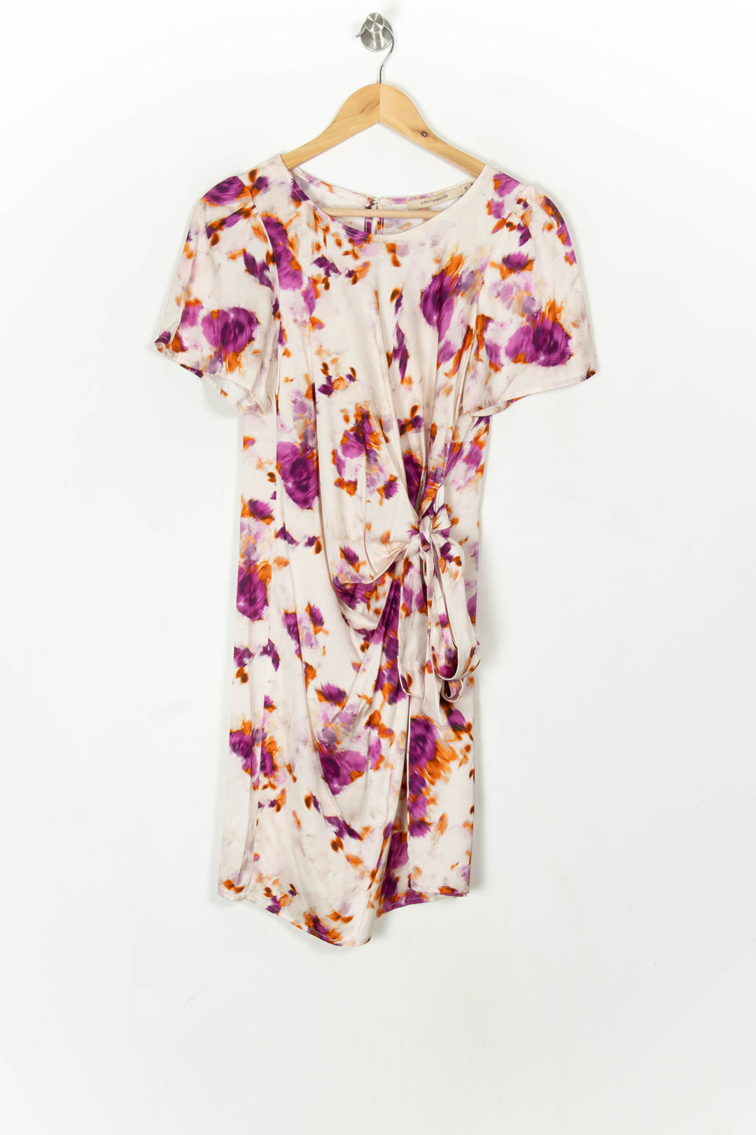Robe Blanche et Violette - Taille M/38 de la marque La Fée Maraboutée | PARAD120257 - Vendu par Paradigme - Image 2
