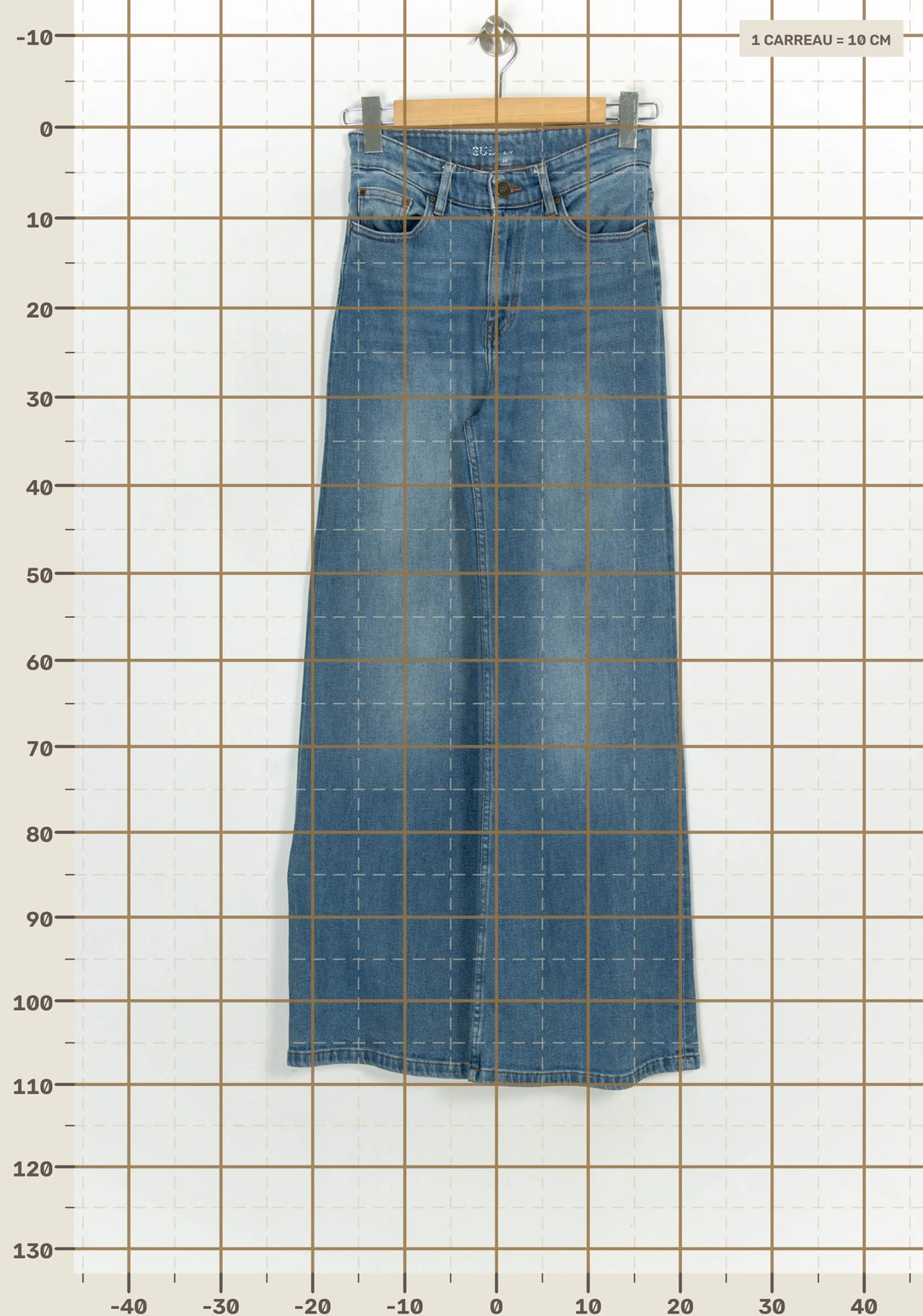 Jean Large Bleu - Taille XS/34 de la marque Sud express | PARAD120258 - Vendu par Paradigme - Image 4
