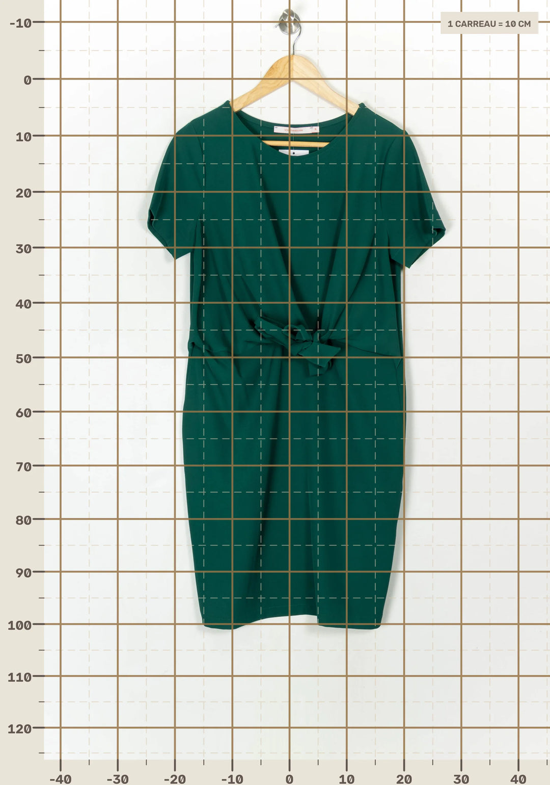 Robe Verte - Taille M/38 de la marque La Fée Maraboutée | PARAD120260 - Vendu par Paradigme - Image 4