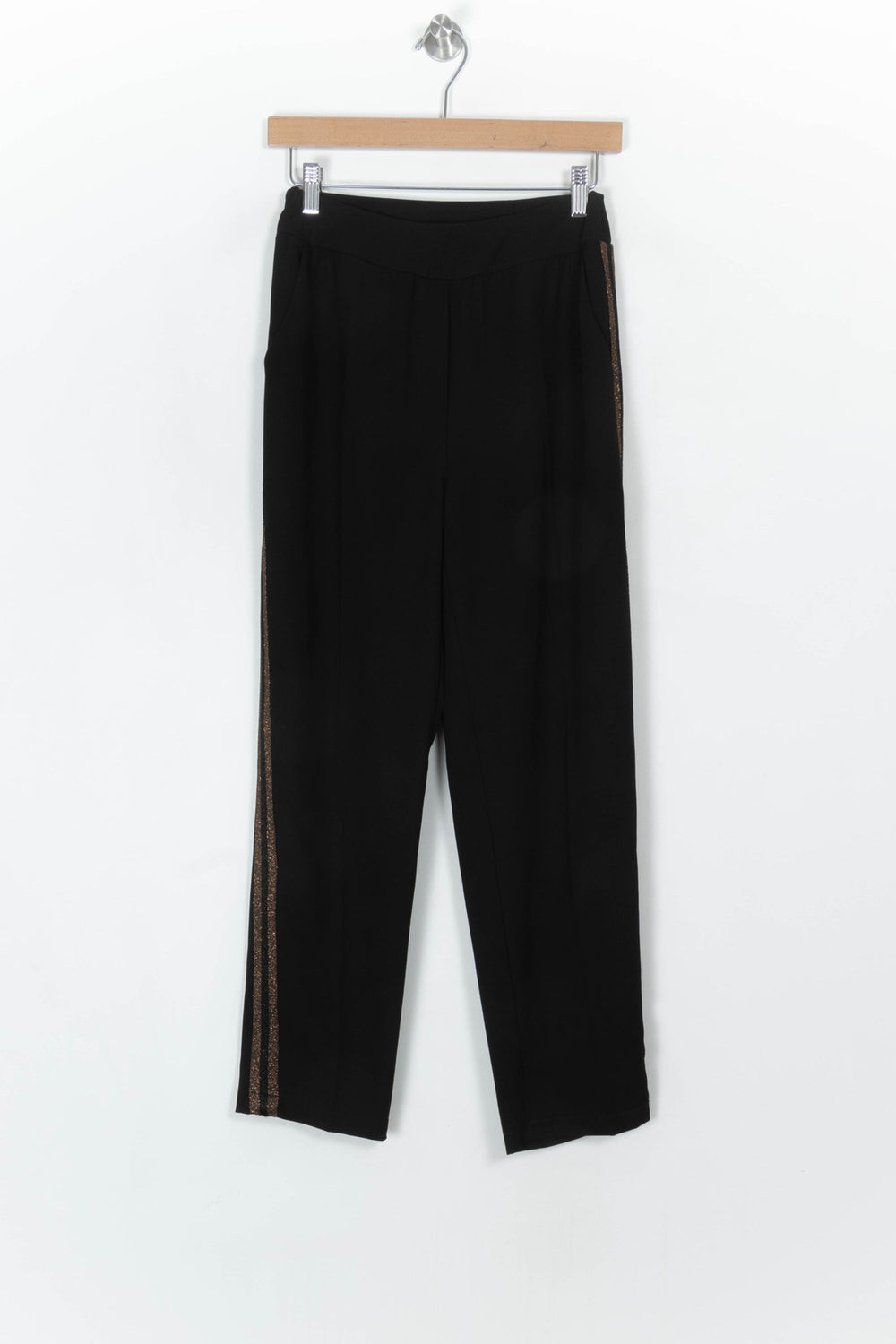 Pantalon Noir et Doré - Taille S/36 de la marque La Fée Maraboutée | PARAD120261 - Vendu par Paradigme - Image 2