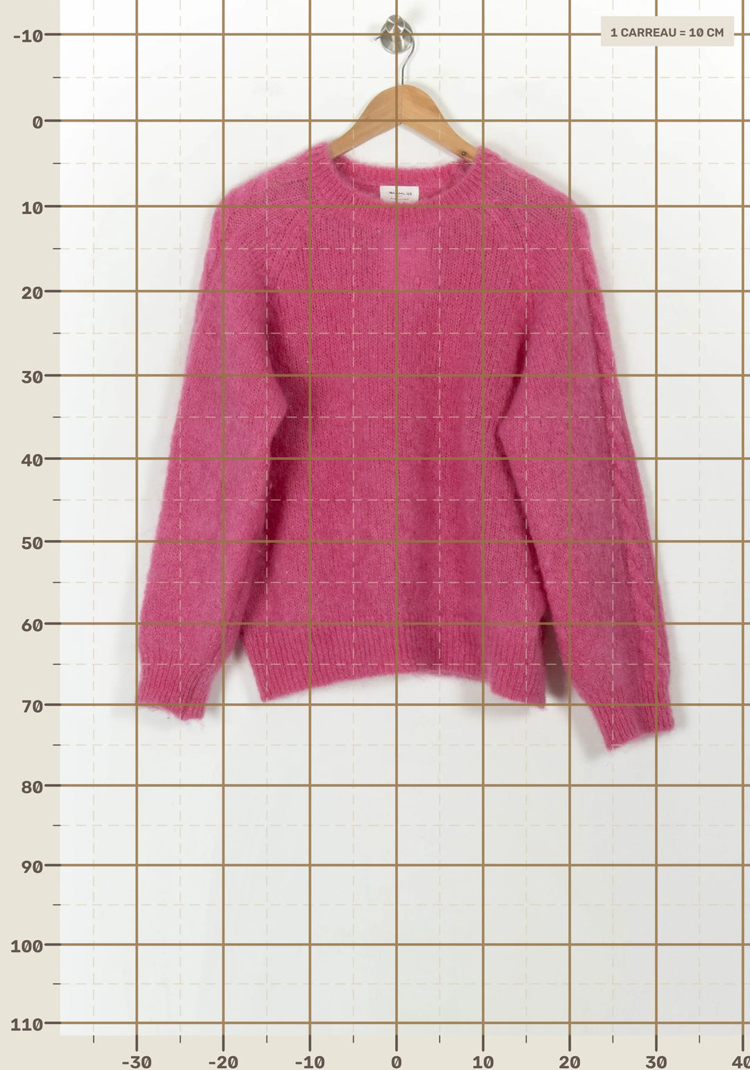 Pull Rose - Taille M/38 de la marque Maison 123 | PARAD120264 - Vendu par Paradigme - Image 4