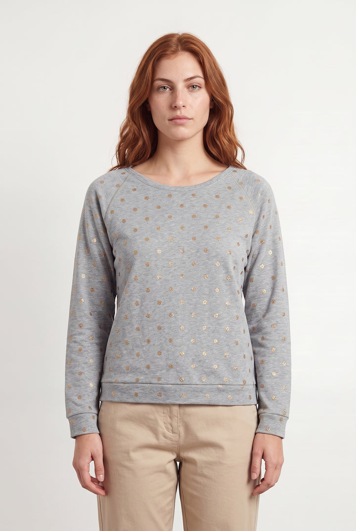 Sweat Gris et Doré - Taille S/36 de la marque La Petite Etoile | PARAD120267 - Vendu par Paradigme - Image 1