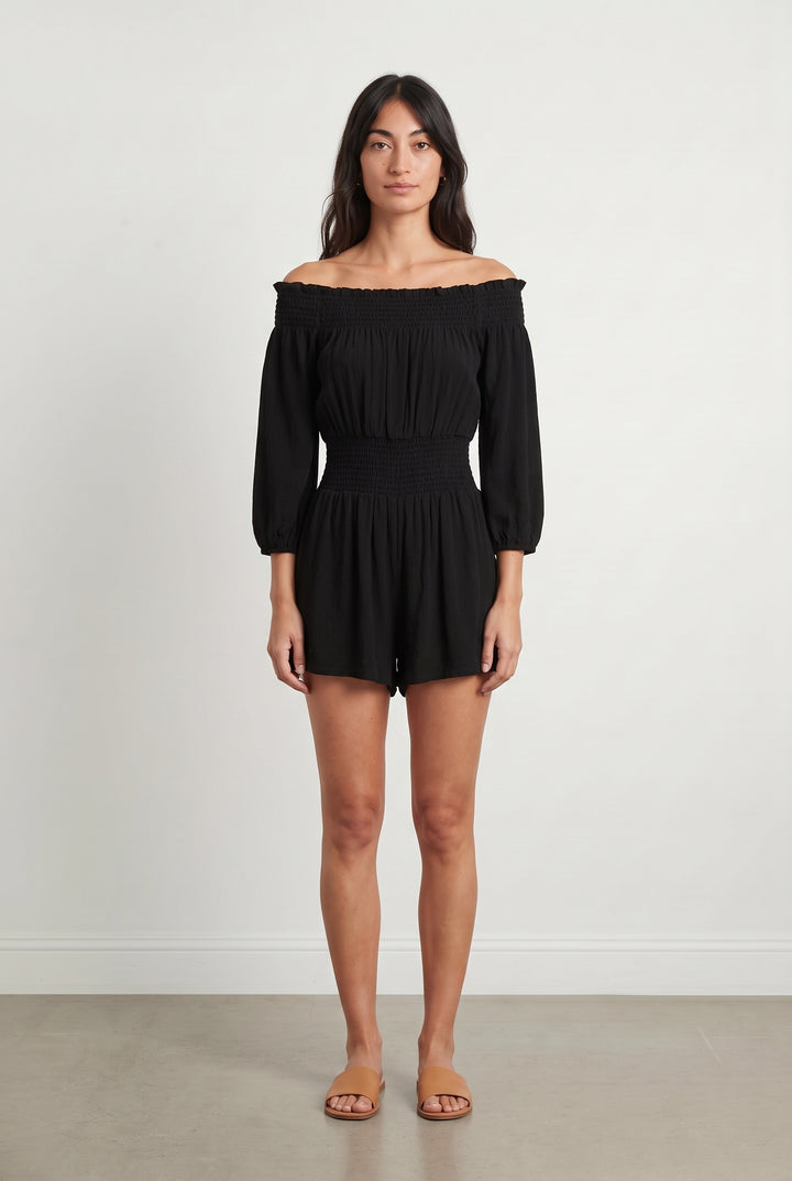 Combishort Noir - Taille S/36 de la marque Maje | PARAD120270 - Vendu par Paradigme - Image 1