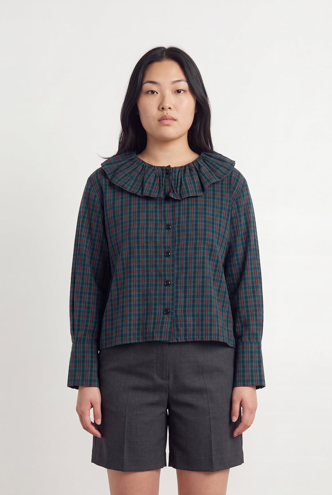 Blouse Verte et Rouge - Taille XL/42 de la marque Maison Guillemette | PARAD120276 - Vendu par Paradigme - Image 1