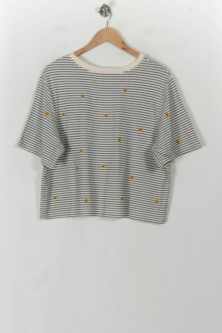 Tee-shirt Rayé Blanc et Noir - Taille L/40 de la marque Des petits hauts | PARAD120279 - Vendu par Paradigme - Image 5